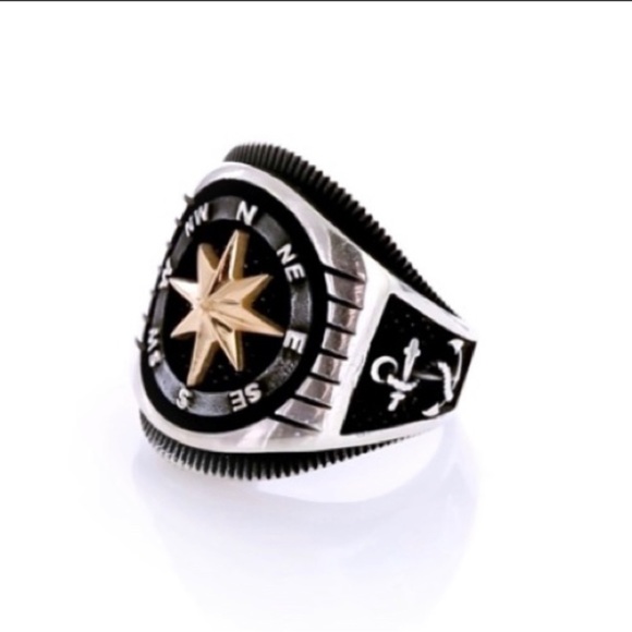 BLACK LABEL HERITAGE UNISEX STERLING SILVER RING - Picture 2 of 15